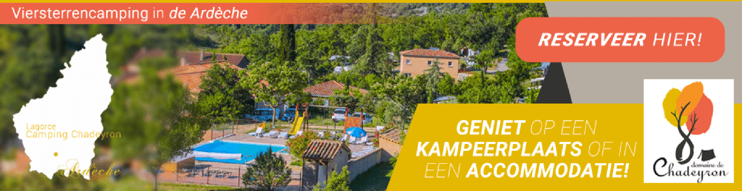 Camping Domaine de Chadeyron Top Banner Image